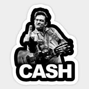 johnny cash// vintage merch art Sticker